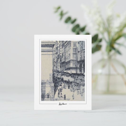 Childe Hassam #155-2 - Kunstmatig Briefkaart (Staand voorkant)