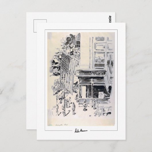 Childe Hassam #341-2 - Kunstmatig Briefkaart (Voorkant / Achterkant)