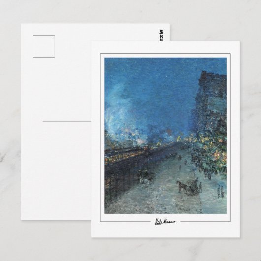 Childe Hassam #437-2 - Kunstmatig Briefkaart (Voorkant / Achterkant)