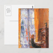 Childe Hassam - Aan het bureau Briefkaart (Voorkant / Achterkant)
