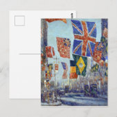 Childe Hassam Avenue, Groot-Brittannië Briefkaart (Voorkant / Achterkant)