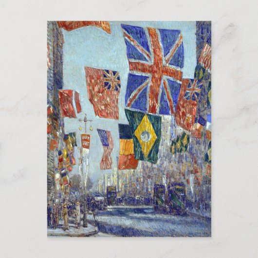 Childe Hassam Avenue, Groot-Brittannië Briefkaart (Voorkant)