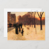 Childe Hassam - Boston in alledaagse schemering Briefkaart (Voorkant / Achterkant)