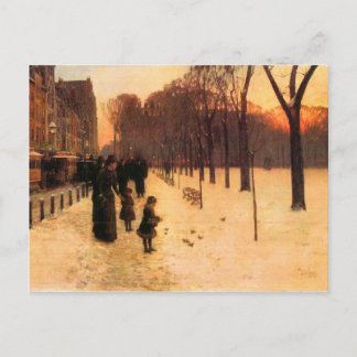 Childe Hassam - Boston in alledaagse schemering Briefkaart