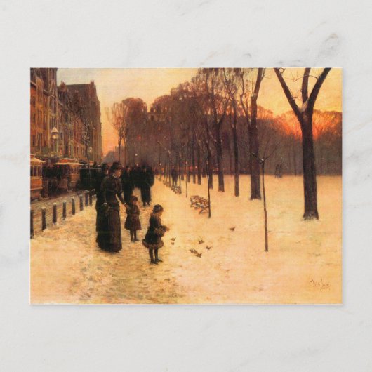 Childe Hassam - Boston in alledaagse schemering Briefkaart (Voorkant)