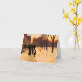 Childe Hassam - Boston in alledaagse schemering Kaart (Gele Bloem)