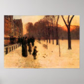 Childe Hassam - Boston in alledaagse schemering Poster (Voorkant)