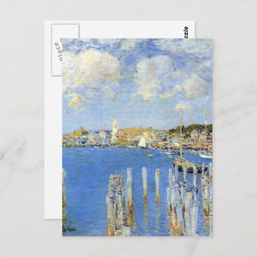 Childe Hassam - De binnenhaven van Gloucester Briefkaart (Voorkant / Achterkant)