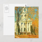 Childe Hassam - De kerk van het oude Lyme Connecti Briefkaart (Voorkant / Achterkant)