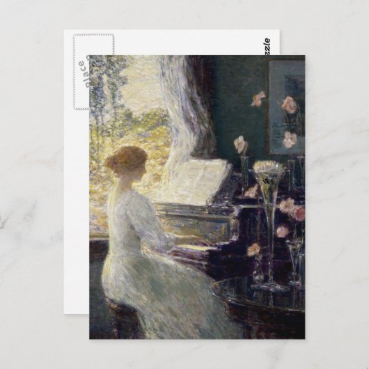 Childe Hassam - De Sonata Briefkaart (Voorkant / Achterkant)