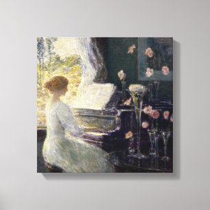 Childe Hassam - De Sonata Canvas Afdruk
