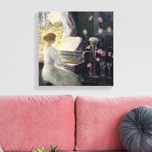 Childe Hassam - De Sonata Canvas Afdruk (Insitu (Woonkamer))