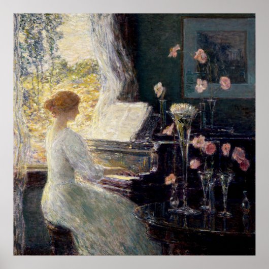 Childe Hassam, de Sonata, indrukwekkend, Poster (Voorkant)
