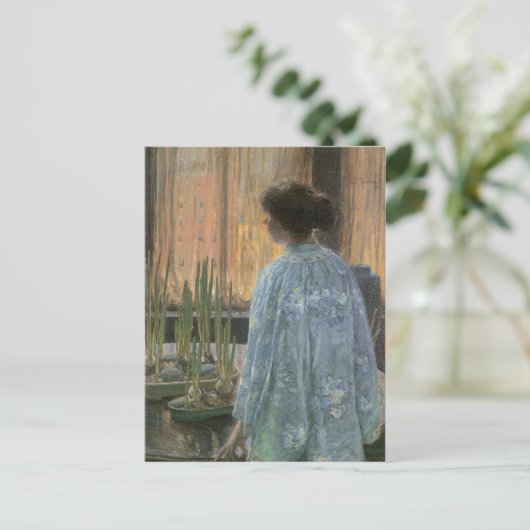 Childe Hassam - De tafeltuin Briefkaart (Staand voorkant)