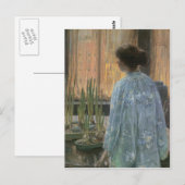 Childe Hassam - De tafeltuin Briefkaart (Voorkant / Achterkant)