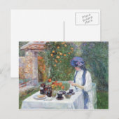 Childe Hassam - De Tea-set van Terre-Cuits Briefkaart (Voorkant / Achterkant)