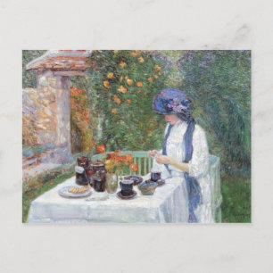 Childe Hassam - De Tea-set van Terre-Cuits Briefkaart