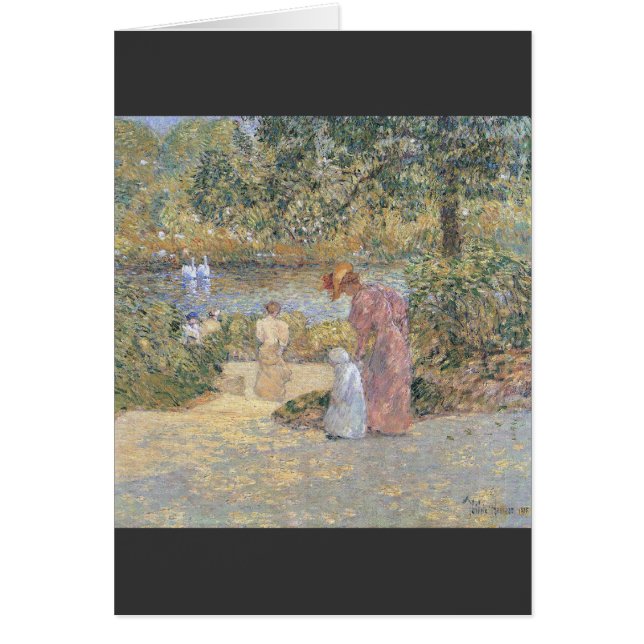 Childe Hassam - De trap in Central Park (Voorkant)