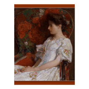 Childe Hassam De Victoriaans stoel CC0409 Poster