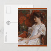 Childe Hassam De Victoriaans voorzitter CC0408 Bri Briefkaart (Voorkant / Achterkant)