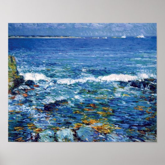 Childe Hassam - Duck Island Van Appledore Poster (Voorkant)