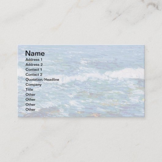 Childe Hassam - Duck Island van Appledore Visitekaartje (Voorkant)