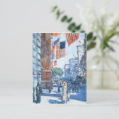 Childe Hassam - Flags 5th Avenue Briefkaart (Staand voorkant)