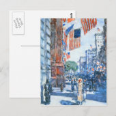 Childe Hassam - Flags 5th Avenue Briefkaart (Voorkant / Achterkant)