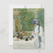 Childe Hassam - Franse Tea Garden Bedankkaart (Voorkant)
