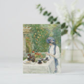 Childe Hassam - Franse Tea Garden Bedankkaart (Staand voorkant)