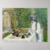 Childe Hassam - Franse Tea Garden Poster (Voorkant)