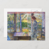 Childe Hassam - Het goudvisvenster Briefkaart (Voorkant / Achterkant)