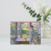 Childe Hassam - Het goudvisvenster Briefkaart (Staand voorkant)