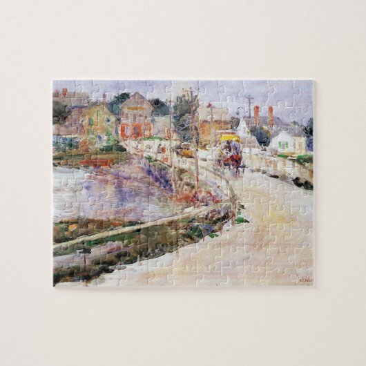 Childe Hassam - In Gloucester Legpuzzel (Horizontaal)