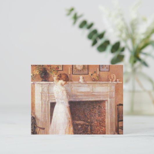 Childe Hassam - In het oude huis Briefkaart (Staand voorkant)
