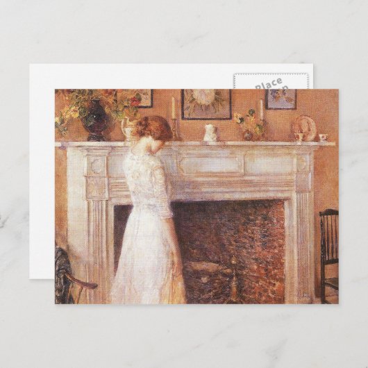 Childe Hassam - In het oude huis Briefkaart (Voorkant / Achterkant)