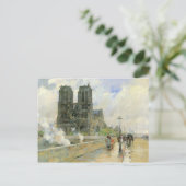 Childe Hassam - Kathedraal van Notre Dame 1888 Briefkaart (Staand voorkant)