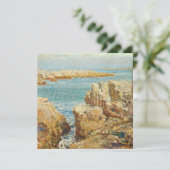 Childe Hassam - kustscène , shoellines Feestdagenkaart (Staand voorkant)