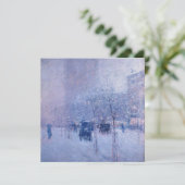 Childe Hassam - late middag, New York, winter Feestdagenkaart (Staand voorkant)