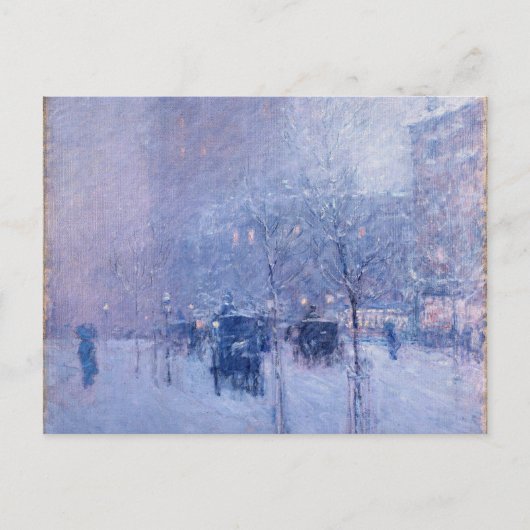 Childe Hassam - late middag, New York, winter Feestdagenkaart (Voorkant)
