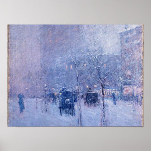 Childe Hassam - late middag, New York, winter Poster (Voorkant)