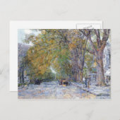 Childe Hassam - Main Street East Hampton Briefkaart (Voorkant / Achterkant)
