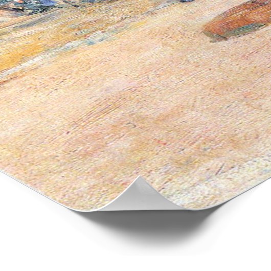 Childe Hassam - Malborough Street, Boston Poster (Hoek)