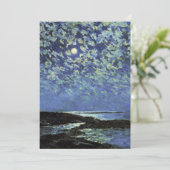 Childe Hassam - Moonlight , eiland of Shoals Bedankkaart (Staand voorkant)
