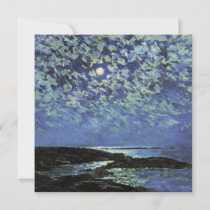 Childe Hassam - Moonlight , eiland of Shoals Feestdagenkaart