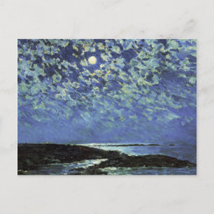 Childe Hassam - Moonlight , eiland Shoals Feestdagenkaart