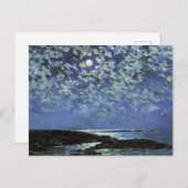 Childe Hassam - Moonlight , eiland Shoals Feestdagenkaart (Voorkant / Achterkant)