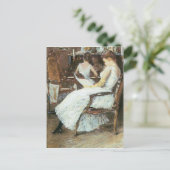 Childe Hassam - Mrs Hassam en haar zus Briefkaart (Staand voorkant)