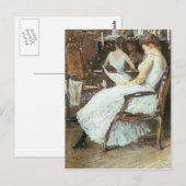 Childe Hassam - Mrs Hassam en haar zus Briefkaart (Voorkant / Achterkant)