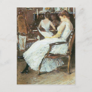 Childe Hassam - Mrs Hassam en haar zus Briefkaart